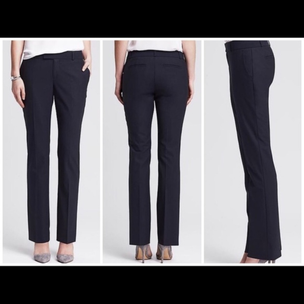 Banana Republic // Martin Fit Blue Wool Pants